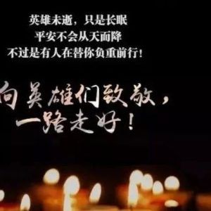 公安部发唁电：沉痛哀悼王涛、廖弦。转发，送英雄最后一程！