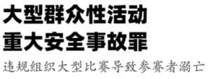 大型群众性活动重大安全事故罪